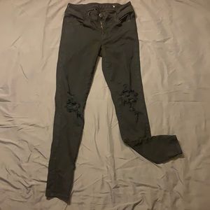 Black ripped American Eagle jeans